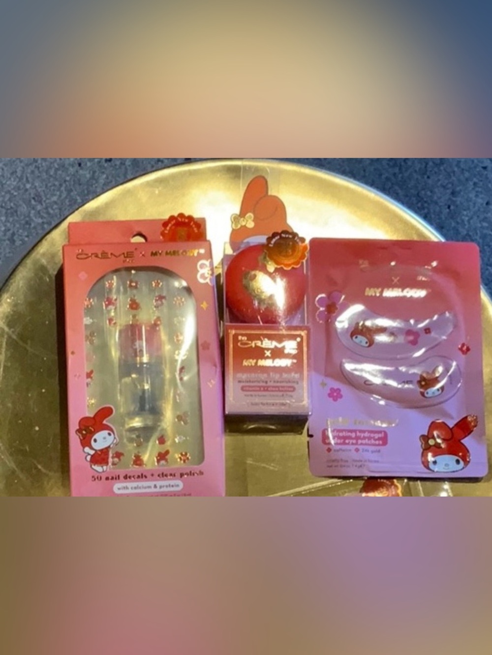 NWT The Creme Shop x My Melody Lunar New Year 3 piece bundle